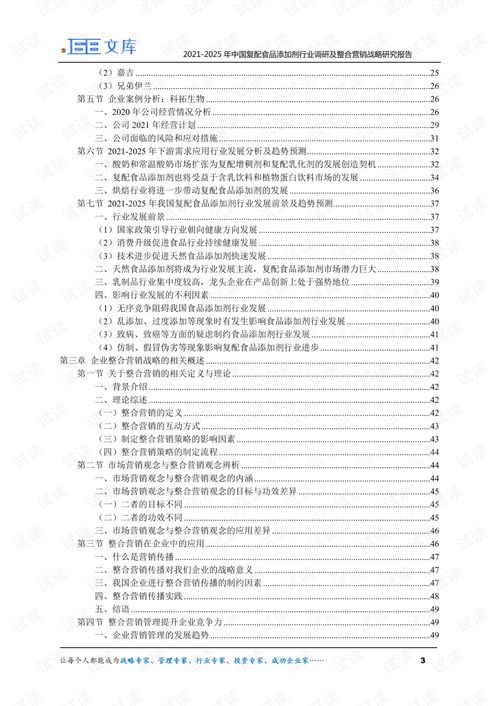 2021 2025年中国复配食品添加剂行业调研及整合营销战略研究报告.pdf